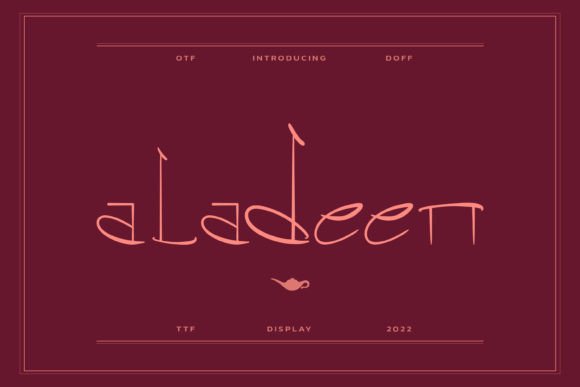 Aladeen: A Stylish Display Font for Elegant Branding