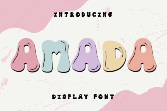 Amada Font: A Fun & Cute Display Typeface for Small Business Branding