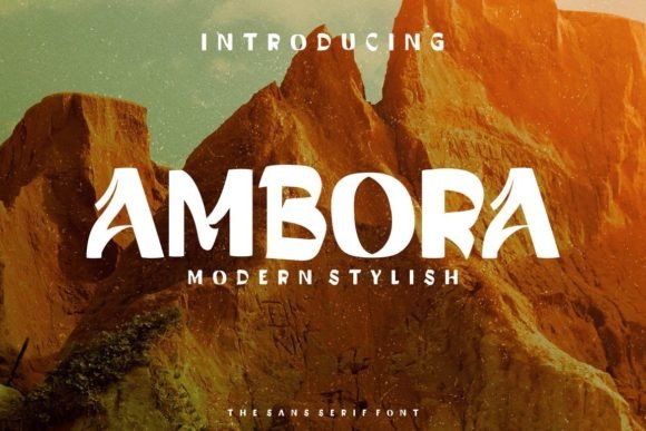 Ambora: A Modern Display Font for Elegant Editorial Design
