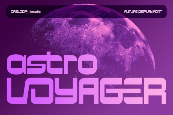 Astro Voyager: A Futuristic Display Font for Modern Web Design