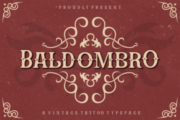 Baldomero: A Vintage Tattoo Display Font Worth Downloading