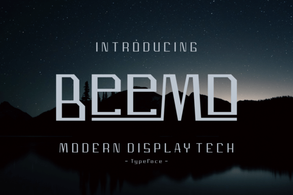 Beemo: A Stylish Modern Display Font for Campaign Design