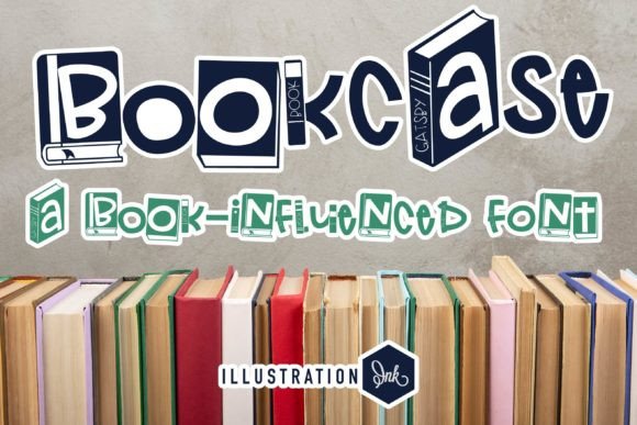 Bookcase Display Font for Creative Web Design
