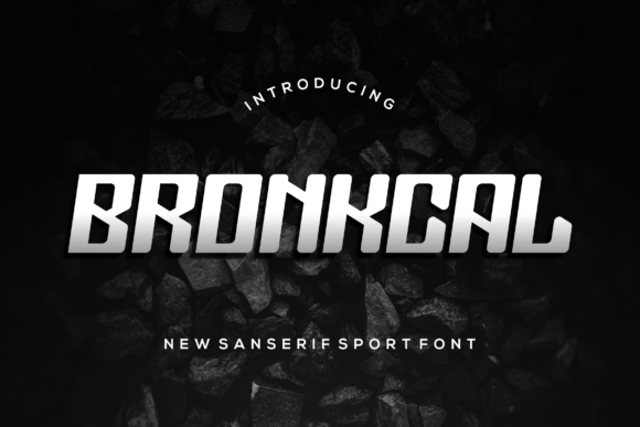 Bronkcal Display Font for Handmade & Printable Creators