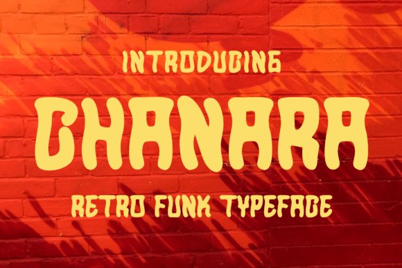 Chanara: A Funky Retro Display Font for Bold Brand Identities