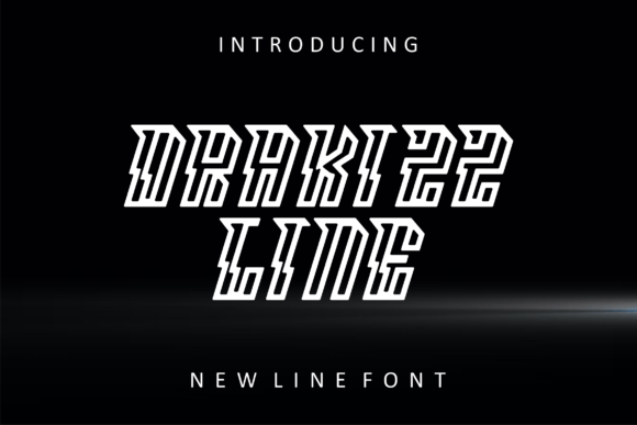 Drakizz Line: A Bold and Refreshing Display Font for Modern Branding