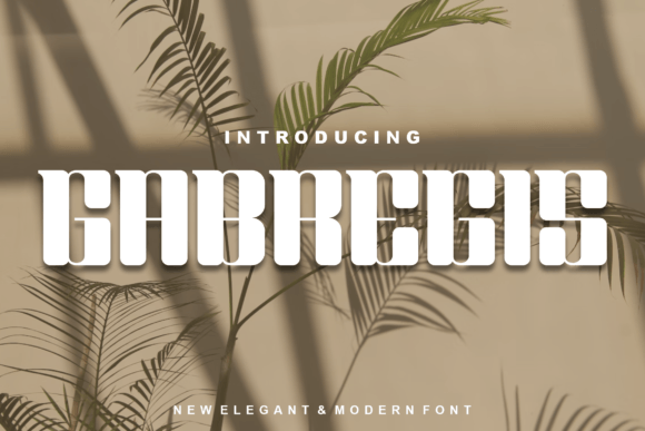 Gabregis: A Modern Display Font for Bold Digital Branding