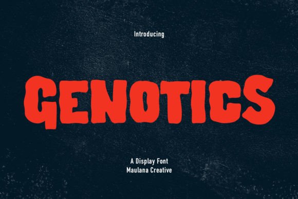Genotics Display Font for Handmade Branding
