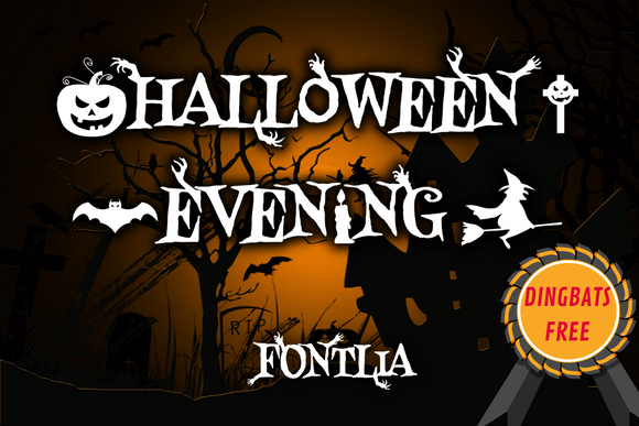 Halloween Evening Font for Spooky Branding