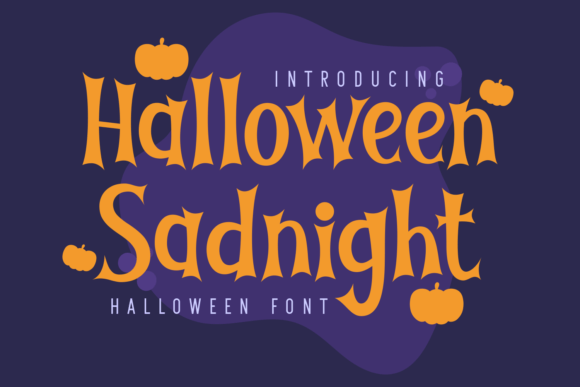 Halloween Sadnight Display Font for Spooky Campaigns