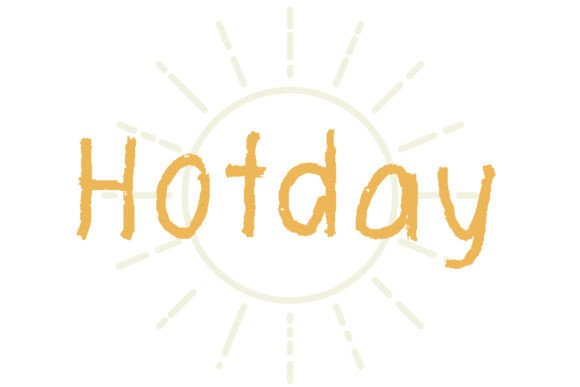 Hot Day Font: A Handmade Display Font for Warm, Memorable Branding