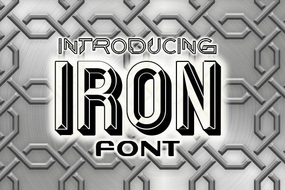 Iron Display Font for Bold, Eye-Catching Handmade Designs