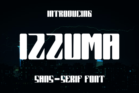 Izzuma: A Modern Display Font for Elegant Digital Branding