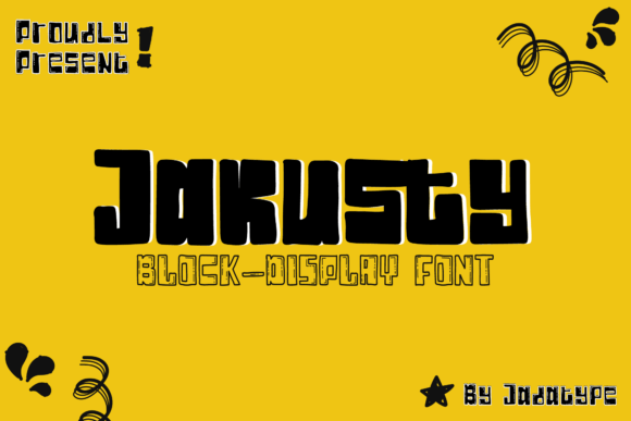 Jakusty Display Font for Bold Digital Branding