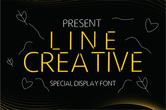Line Creative Display Font for Bold, Minimalist Headlines