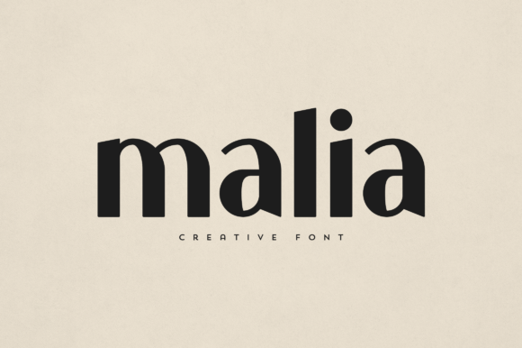 Malia Display Font for Distinctive Branding and Headlines