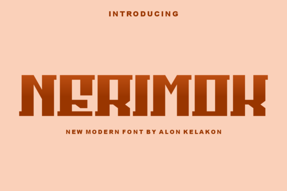 Nerimok Display Font for Modern Brand Identity