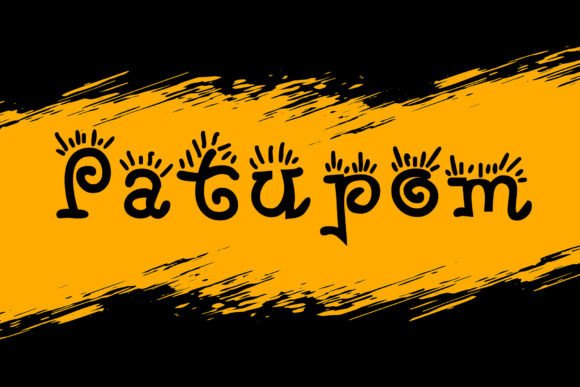 Patupom: A Fun and Quirky Display Font for Small Business Branding