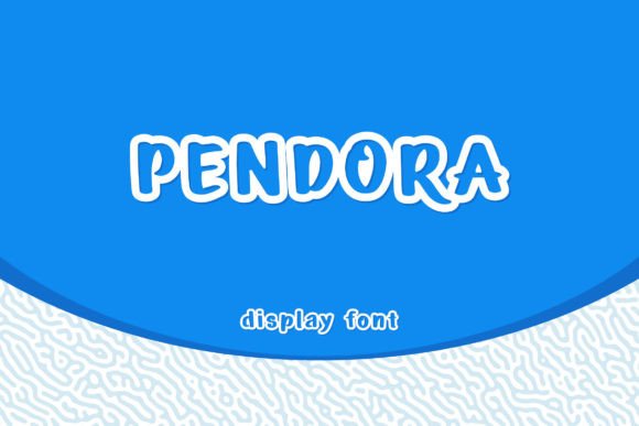 Pendora: A Handmade Outline Comic Display Font for Editorial Impact