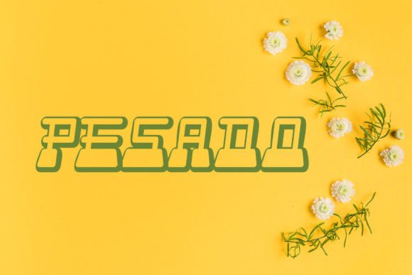 Pesado: A Cool and Modern Display Font for Small Business Branding