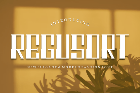 Regusort: A Modern Display Font for Editorial Design