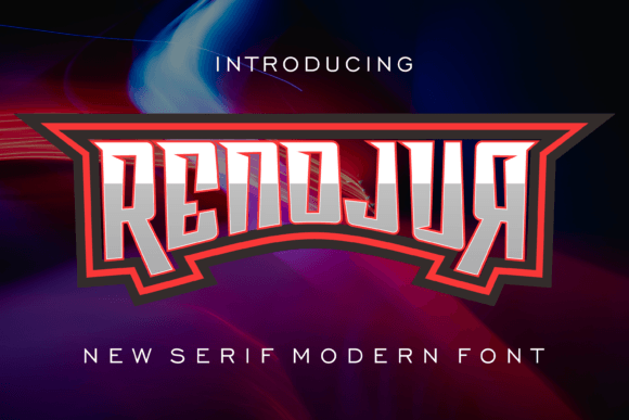 Renojur Display Font for Creative Digital Projects
