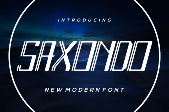 Saxondo: A Modern Display Font for Digital Branding