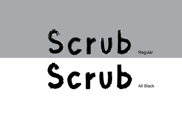 Scrub Font: A Playful Display Font for Digital Branding