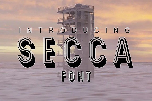 Secca 3D Typeface for Small Business Branding