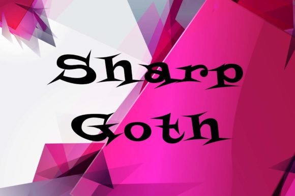 Sharp Goth Display Font for Bold Digital Branding