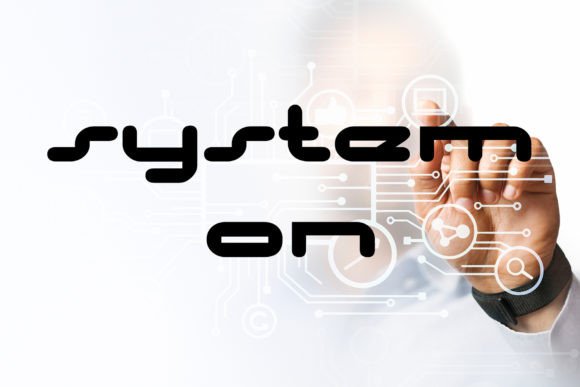 System on: A Futuristic Display Font for Digital Branding