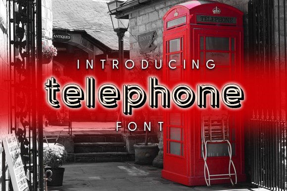 Telephone Font: Shadowed Small Caps for High-Impact Campaigns