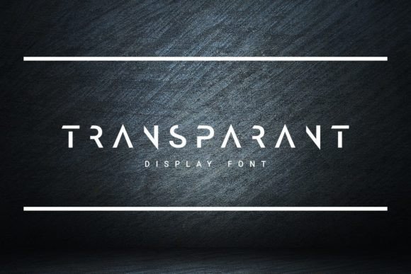 Transparant Font: A Clean Display Typeface for Modern Branding